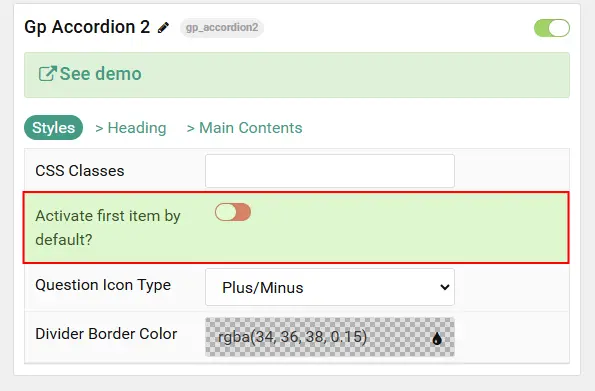 Accordion 2 - demo