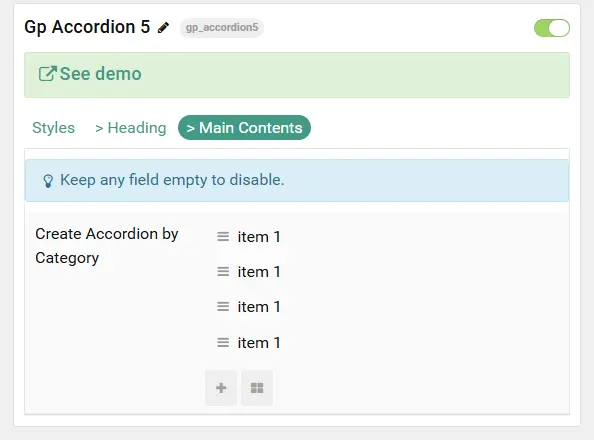 Accordion 5 - demo