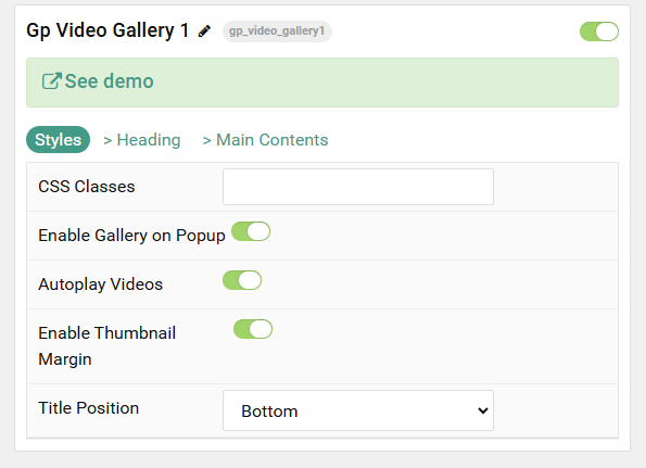 Video Gallery 1 - demo